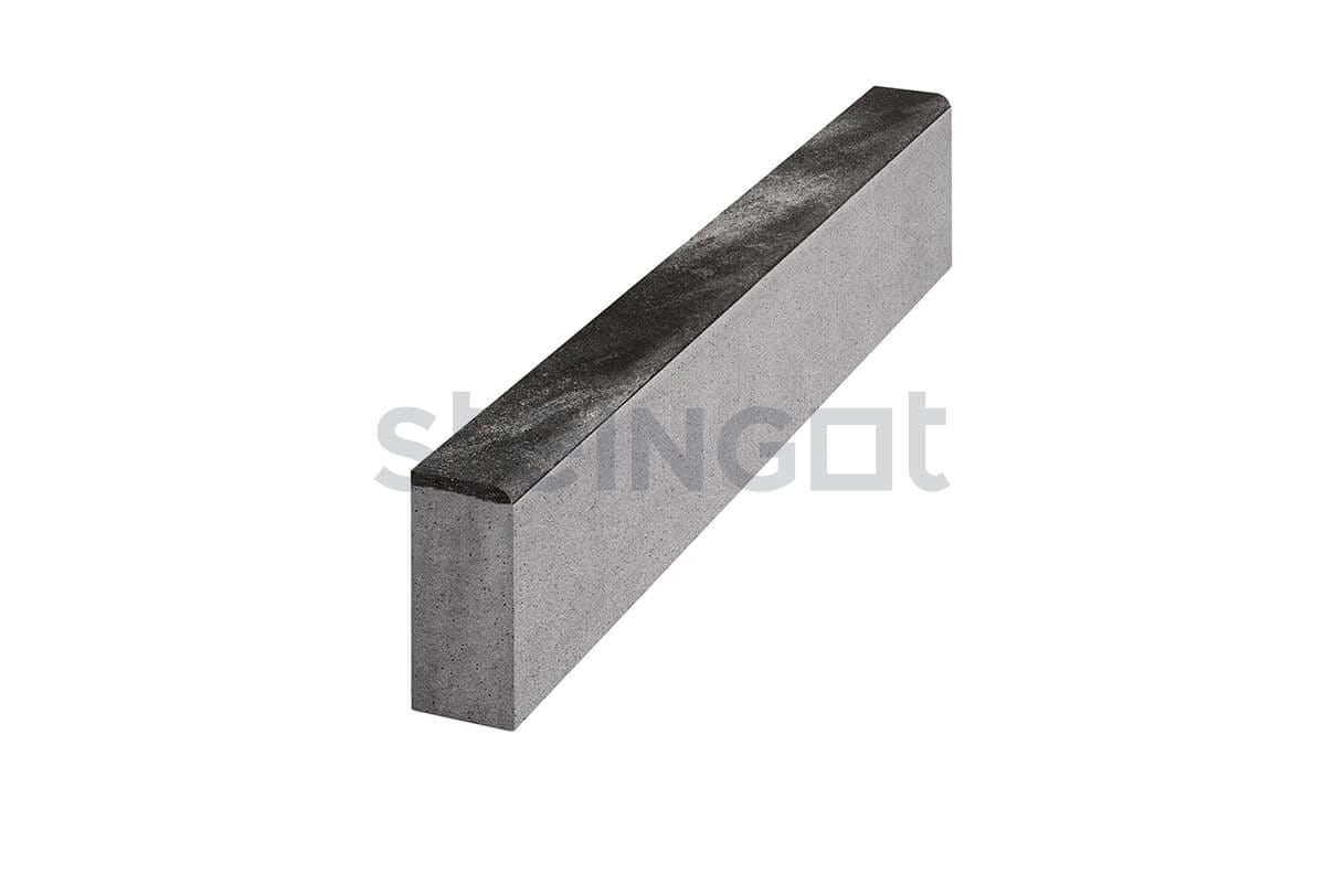 Бордюр садовый 1000×200×80 КолорМикс Графитовый камень (Stein Black)