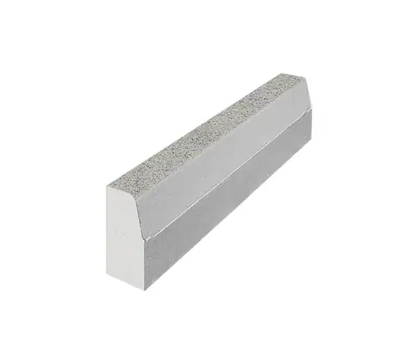 Бордюр 1000x300x150 — неполный прокрас Гранит Белый
