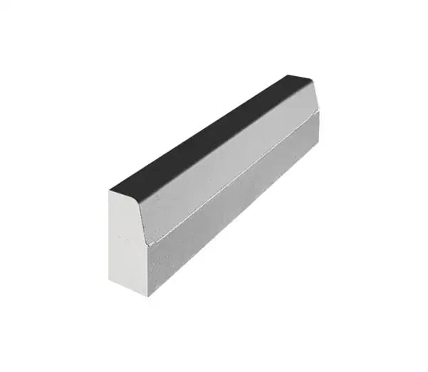 Бордюр 1000x300x150 — неполный прокрас Гранит Черный