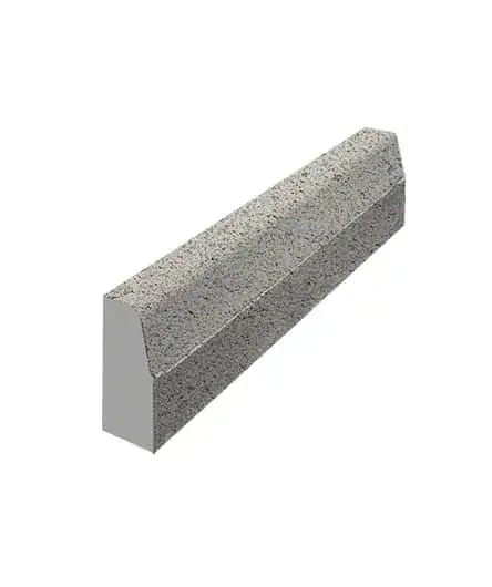 Бордюр 1000x300x150 — полный прокрас Гранит Белый