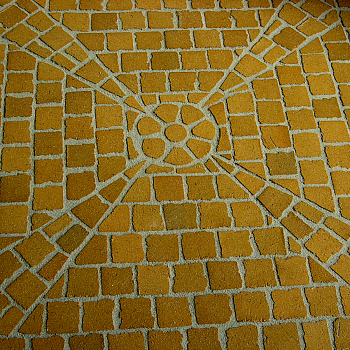Тротуарный клинкер мозаика M203DF areno trigo